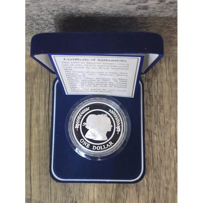 1999 $1 Majestic Images Silver Proof Coin