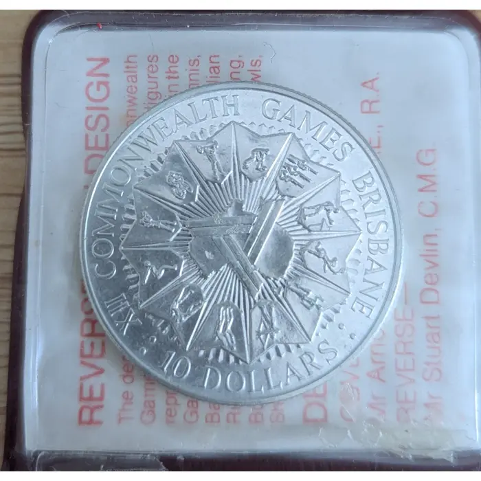 RAM $10 Silver XII Com Games 1982 