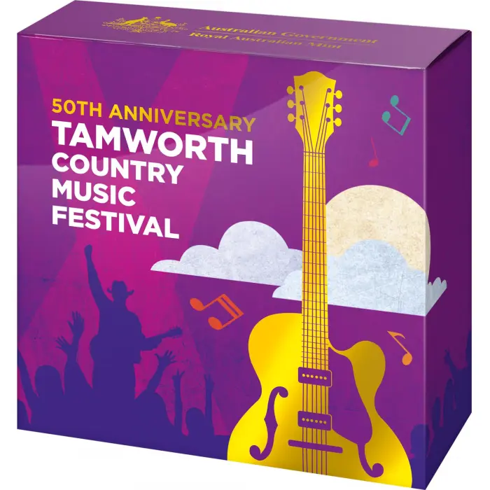 2022 Tamworth Country Music Festival 50th Anniversary $5 Silver Proof Coin