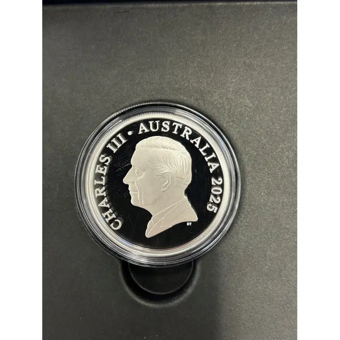 2025 $1 Kangaroo Series Bush Capital Fine Silver Proof Coin 1oz .999 RAM Box COA