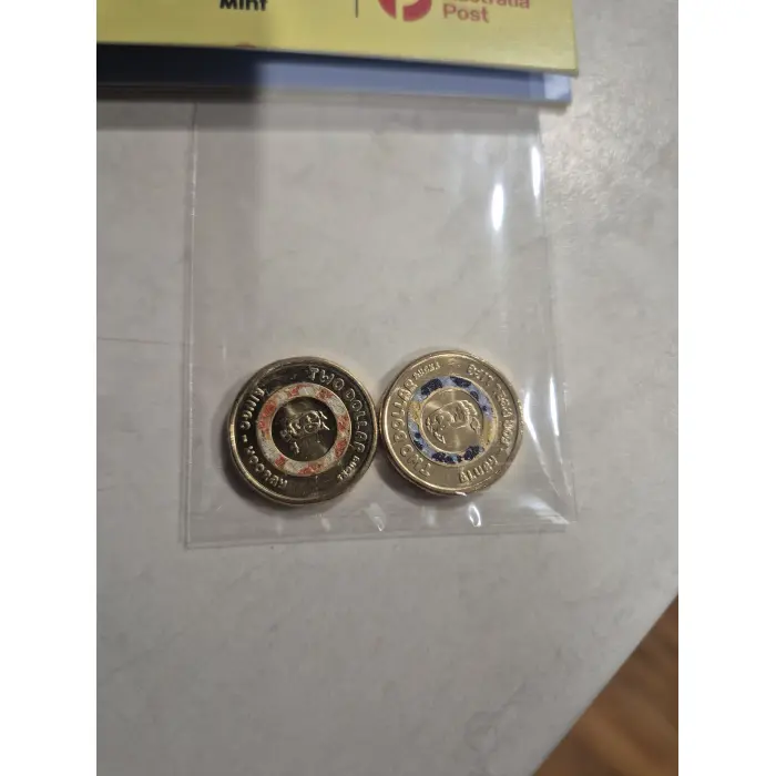 2026 bluey folder + unc  coloured sleepytime and aunc  till coins