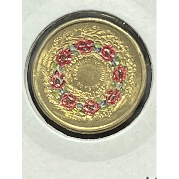 Poppy Wreath aUNC in Capsule