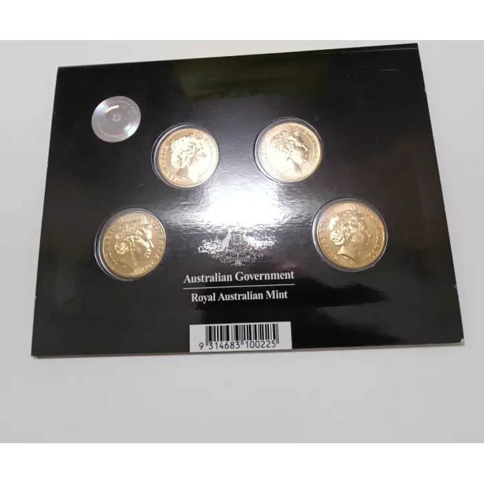 2011 Rams Head Set of 4 Coins $1 Dollar coins C, M, S, B M in RAM Folder - Unc