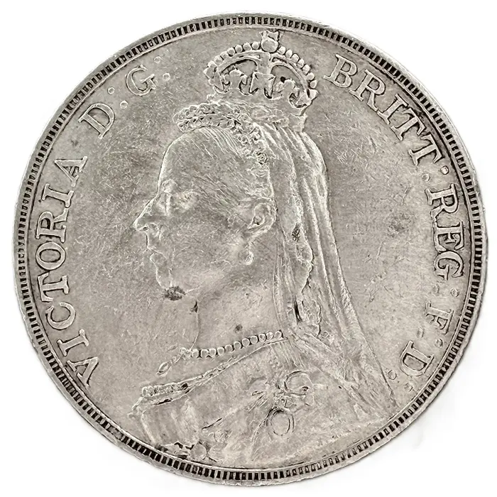ENGLISH 1891 Victoria Crown (S3921) VF/gVF