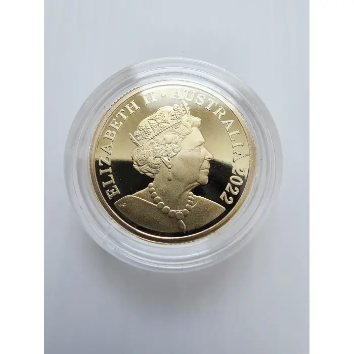 2022 GREAT AUSSIE COIN HUNT 3 "S - SURFING" $1 proof coin in capsule.