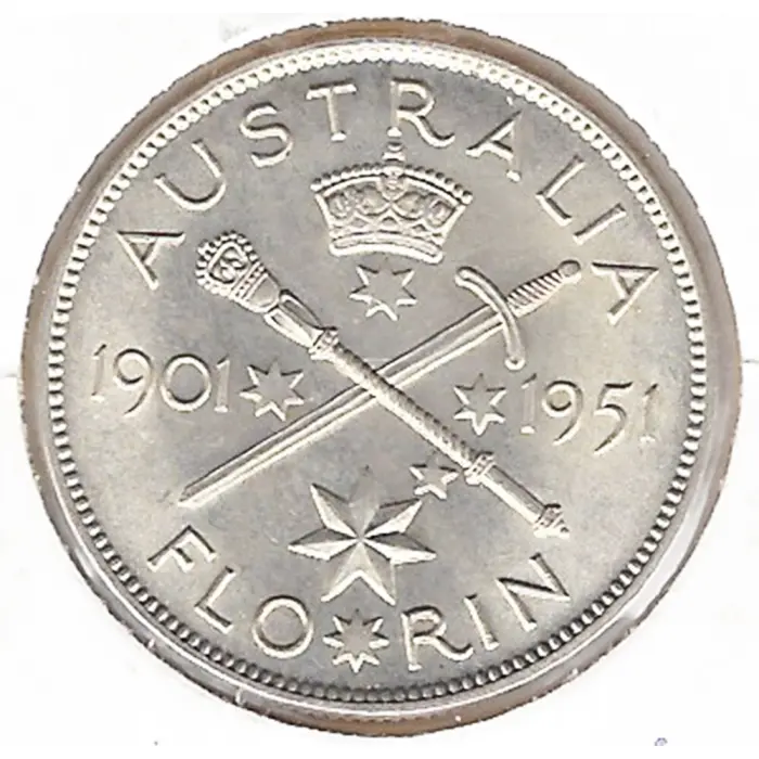 1951 Federation Jubilee Florin