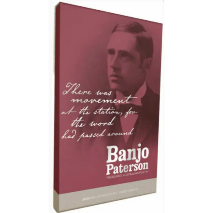 2020 50c Banjo Patterson 3 Coin Set Uncirculated Coin