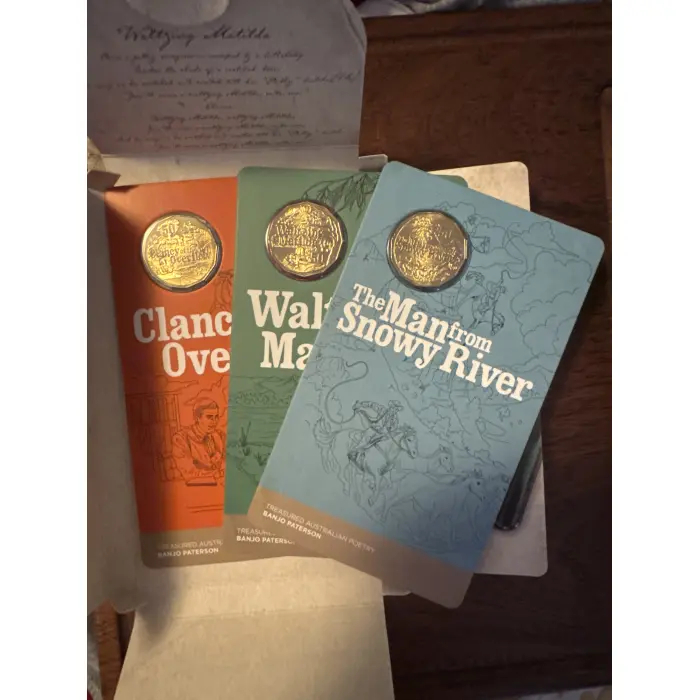 2020 50c Banjo Patterson 3 Coin Set Uncirculated Coin
