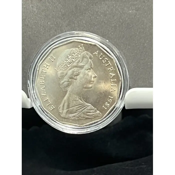 King Charles and Lady Diana Wedding Coin 1981 50c aUNC
