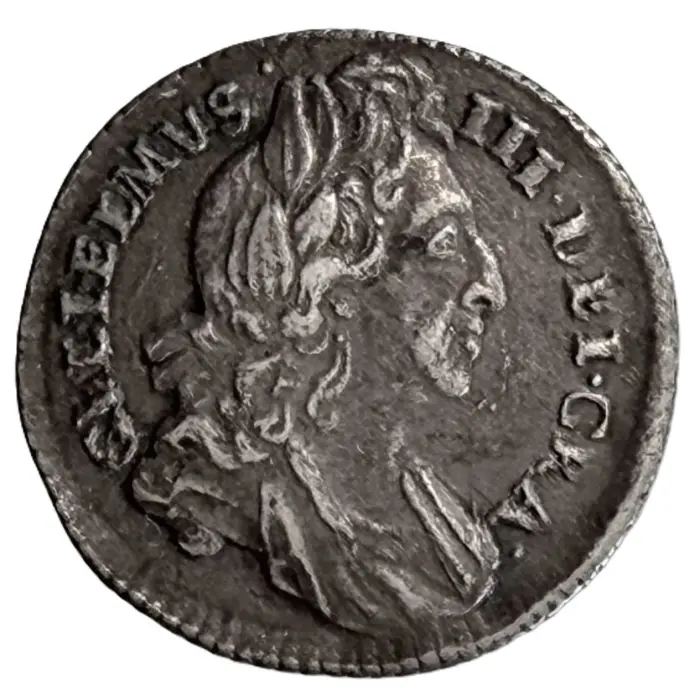 ENGLISH 1696 William III Sixpence (S3520) gVF+
