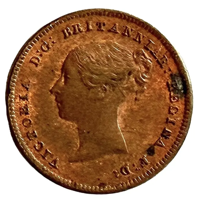 ENGLISH 1843 Victoria half farthing (S3951) gEF/aU