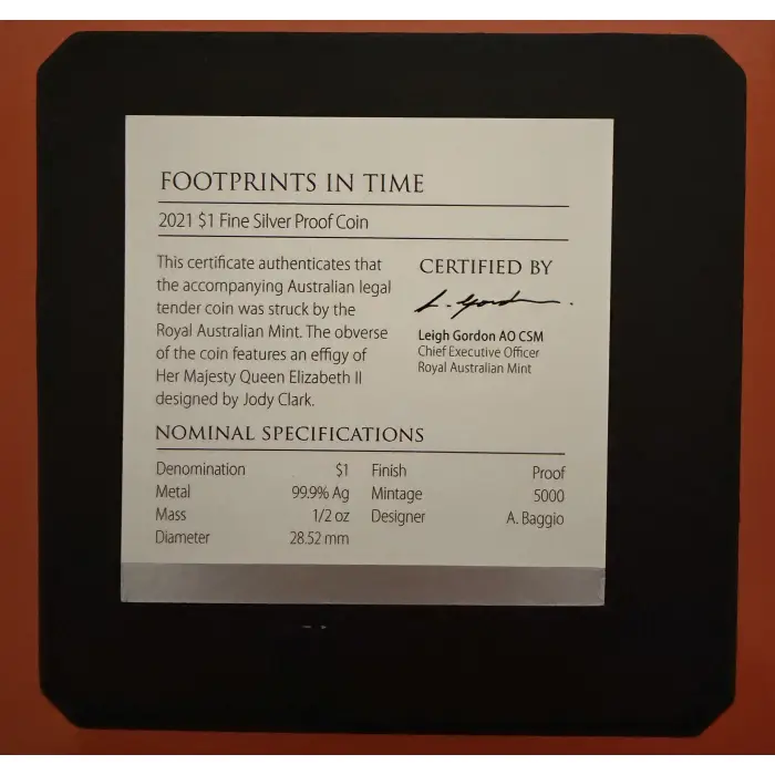 2021 Footprints in Time – 1/2oz Silver Proof Coin