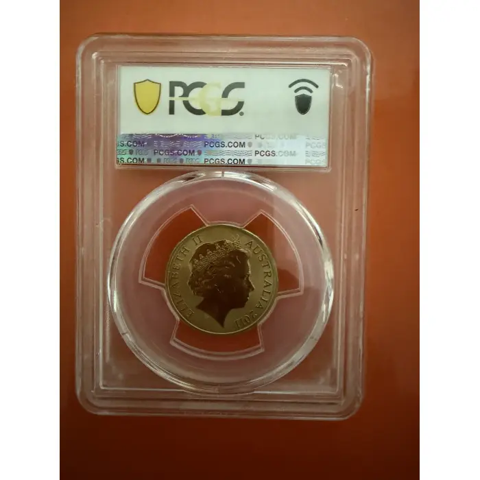 2011 Australian Rosella $1 – PCGS MS67 Coloured