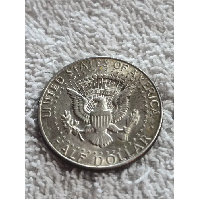 Title: 1968-D Kennedy Half Dollar – Silver – Gold-Tone Enameled Finish