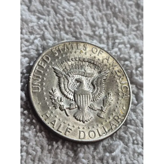 Title: 1968-D Kennedy Half Dollar – Silver – Gold-Tone Enameled Finish
