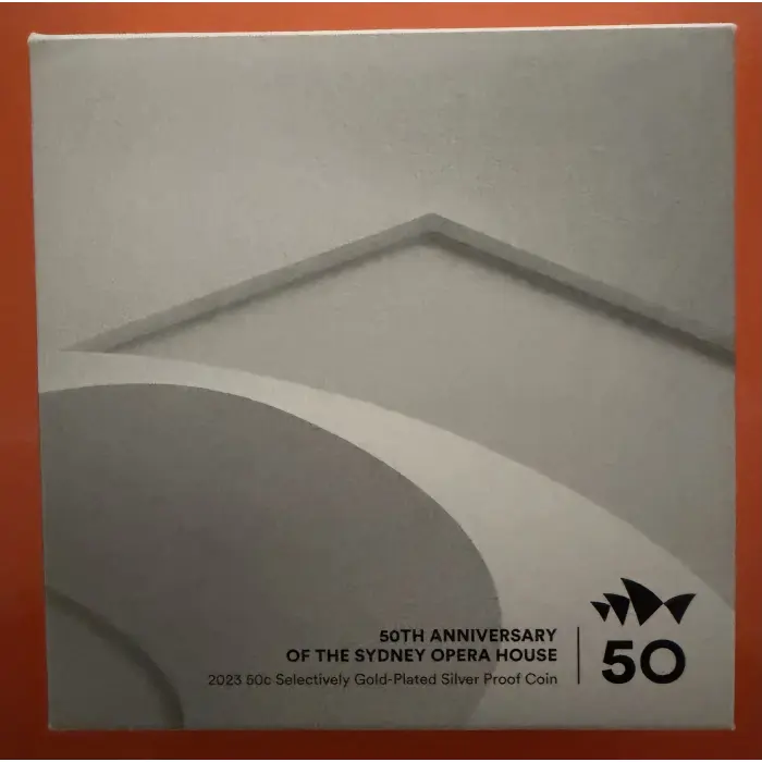 2023 50th Anniversary Sydney Opera House Selectively Gold Plated Silver Proof