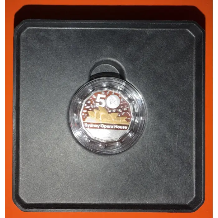 2023 50th Anniversary Sydney Opera House Selectively Gold Plated Silver Proof