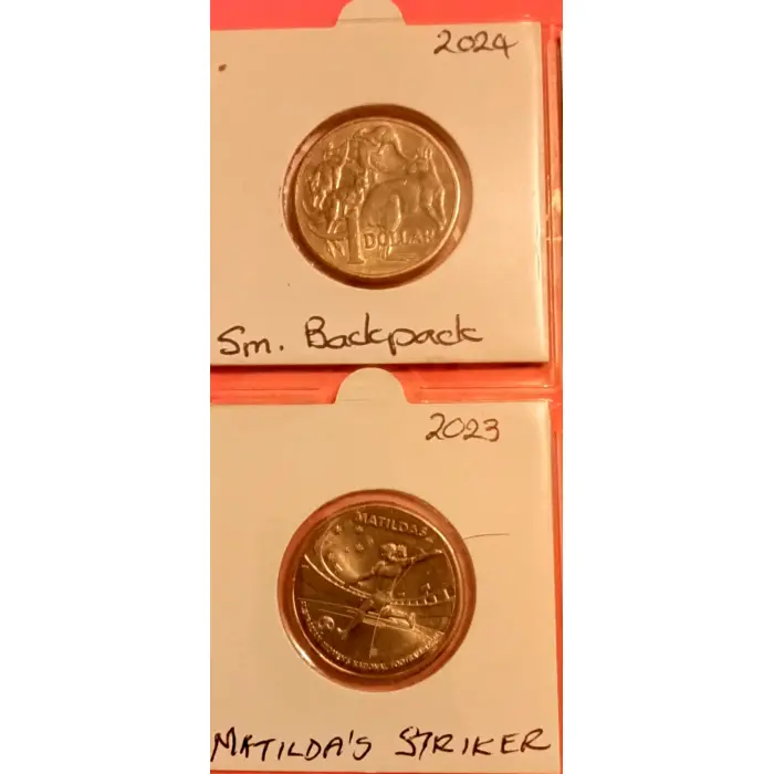 $1 Mix 4 Matilda's 2023 1 1986 AUNC Condition &  3 error coins