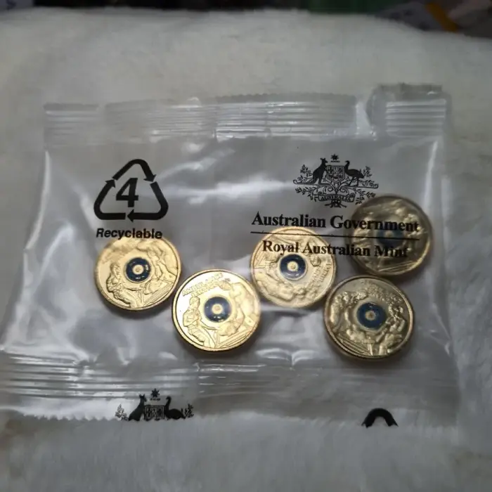 NEW UNC 2021 $2 AMBULANCE SERVICE RAM MINT BAG TWO DOLLAR COIN ANDA (5 COINS