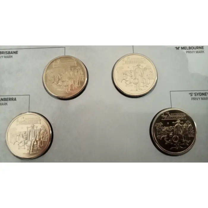 4 coin Mintmark & Privy Mark