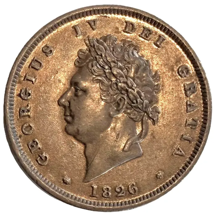 ENGLISH  1826 George IV penny (S3823) EF