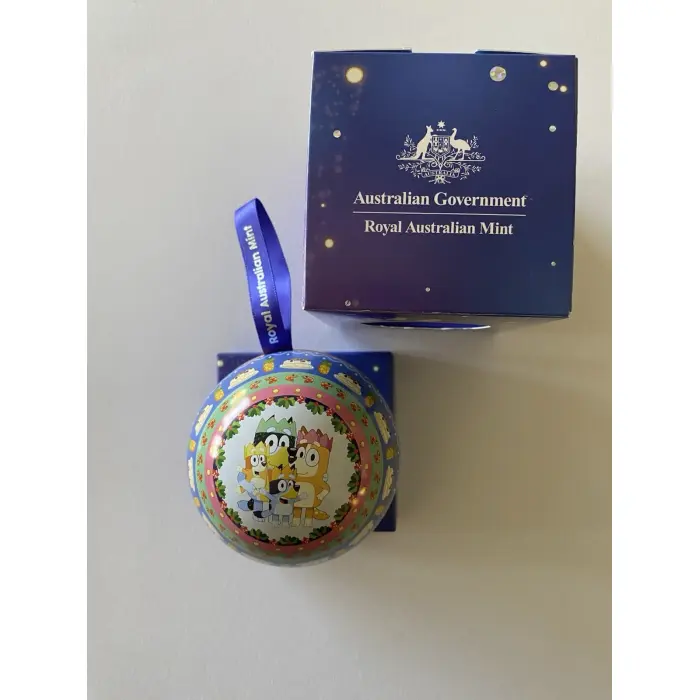 2025 Bluey Christmas $1 Coloured Fine Silver Proof Coin