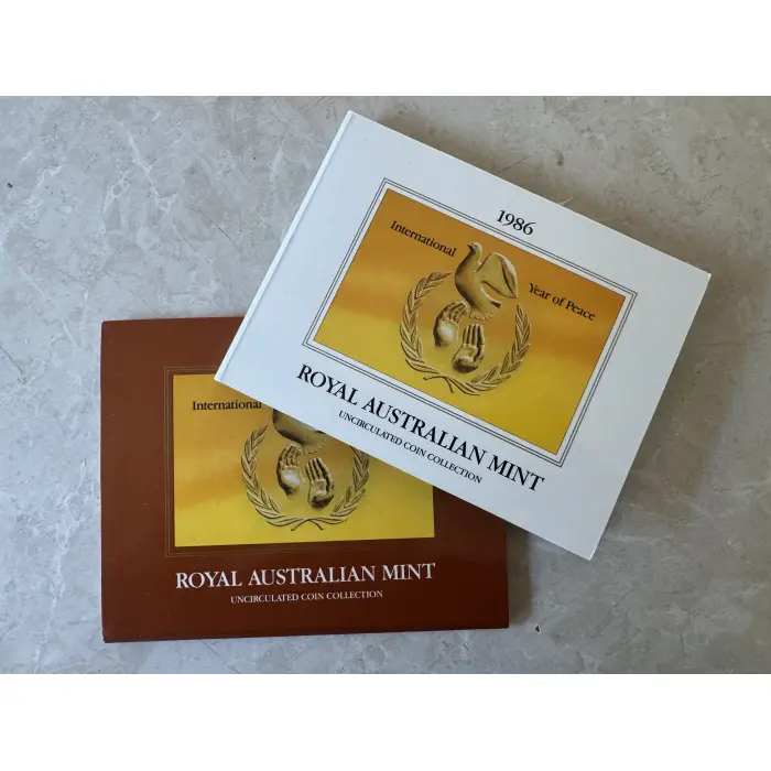 Royal Australian Mint 1986 Mint Set Uncirculated International Year of Peace
