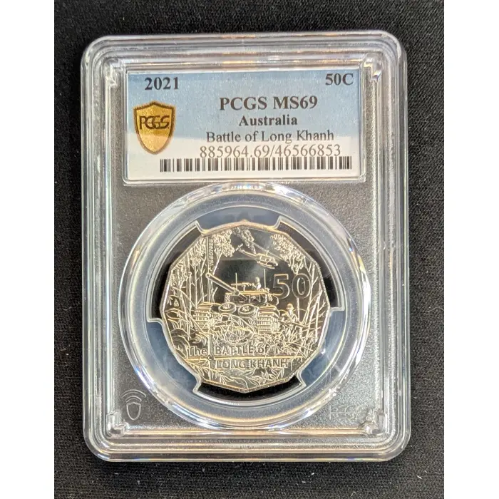 2021 50c BATTLE OF LONG KHANH MS69 TOP POP