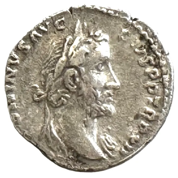 ROMAN Antoninus Pius (138-161 AD) silver denarius (S4075) gVF/VF