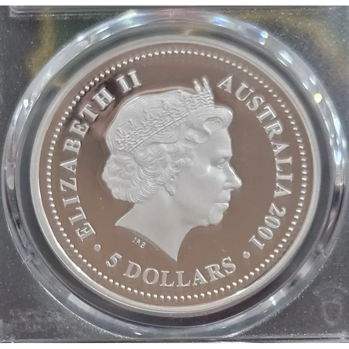 2001 DON BRADMAN – GRADED PR69DCAM $5 SILVER PROOF