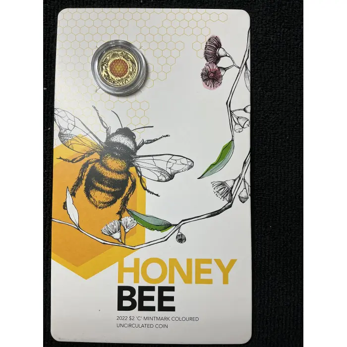 2022 Honey Bee C mint mark carded coin