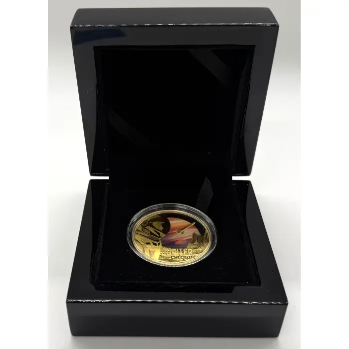 Niue 2026 JUPITER FROM CALLISTO Moon NASA Ship $100 1 Oz Gold Proof–MINTAGE 99