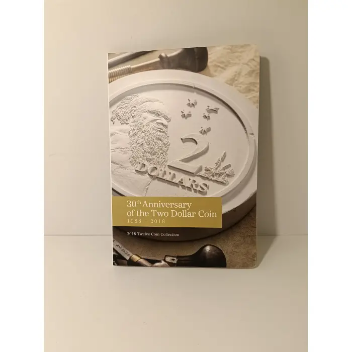 2018 30th Anniversary of the $2 Two Dollar Coin 12 Coin Collection 1988-2018