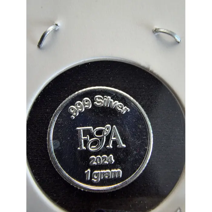 2024 purple poppy 1 gram 999 fine silver round