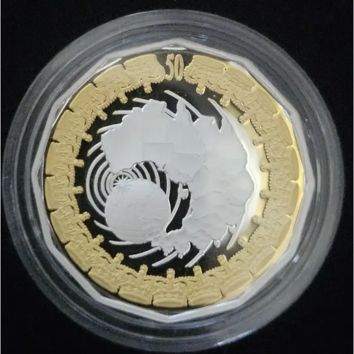 2006 Royal Australian Mint 50 Cent Two-Coin Set.  Special two-coin commemorative