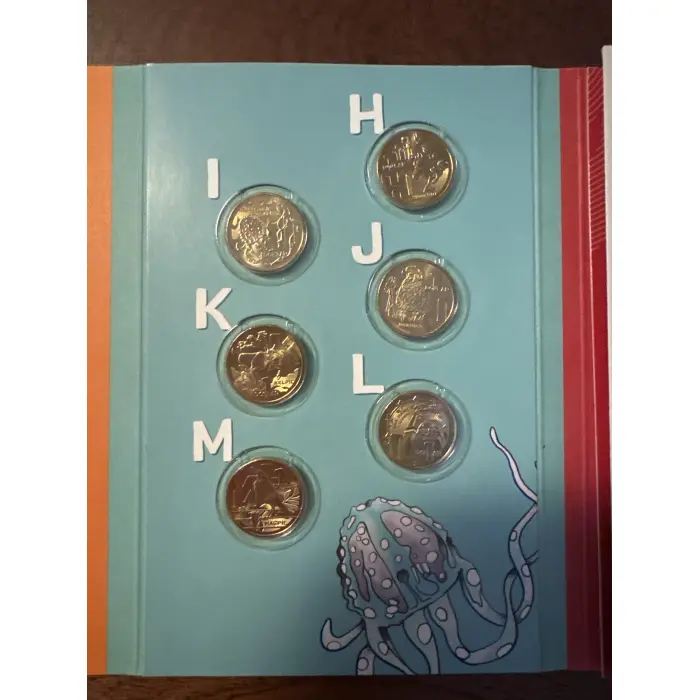 2022 1 Dollar Coin Set The Great Aussie Coin Hunt #3 In Folder