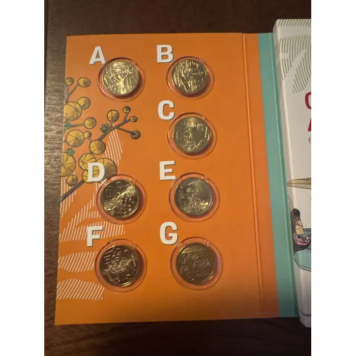 2022 1 Dollar Coin Set The Great Aussie Coin Hunt #3 In Folder