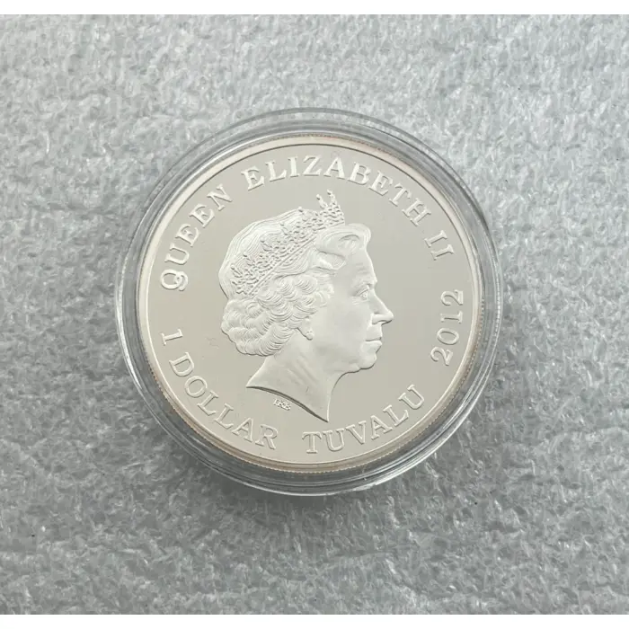 2012 Tuvalu Black Rhinoceros 1oz Silver Proof — Wildlife in Need