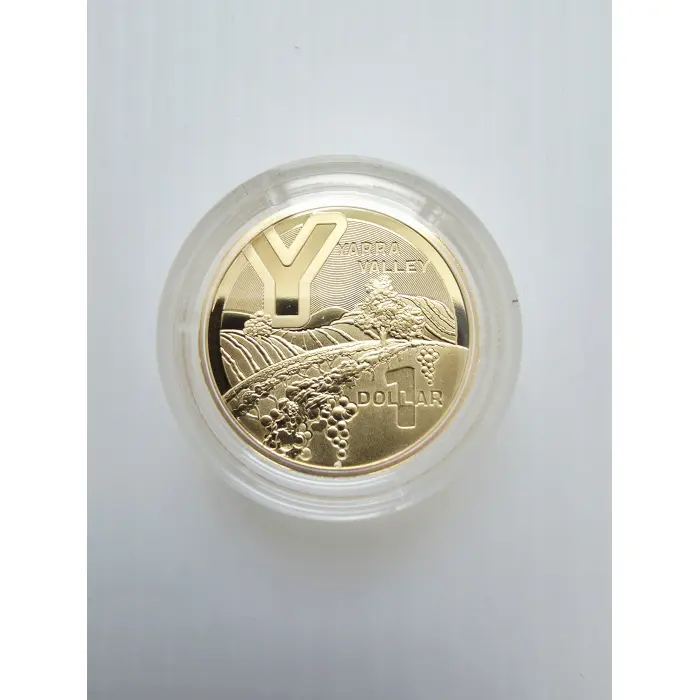 2022 GREAT AUSSIE COIN HUNT 3 "Y - YARRA VALLEY" $1 proof coin in capsule.