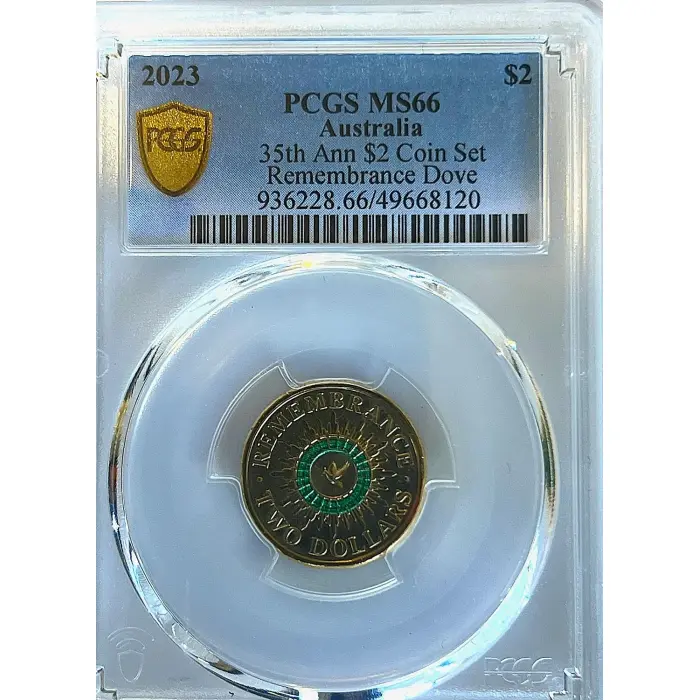 2023 Remembrance Dove $2 (35th Anniversary Set) — PCGS MS66