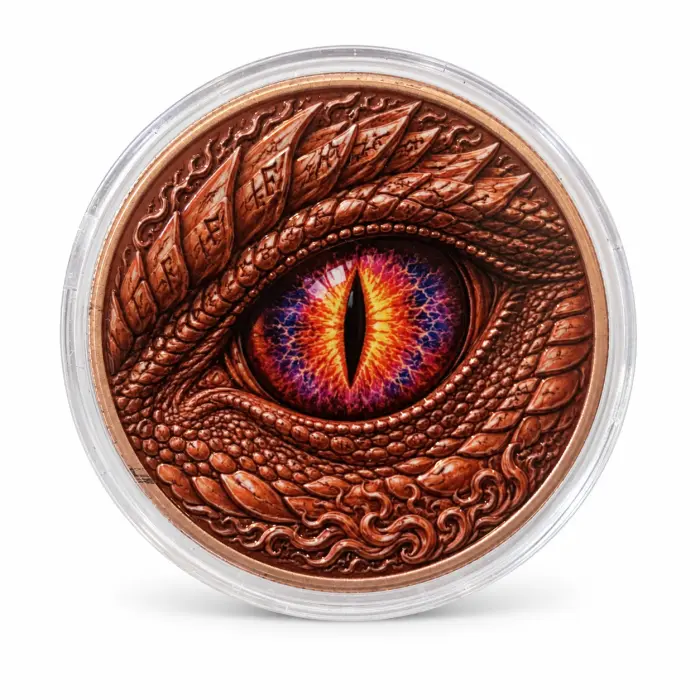 2026 Mystic Dragon Eye Series Hydra Lady 5 Oz .999 Copper Art Round In Capsule