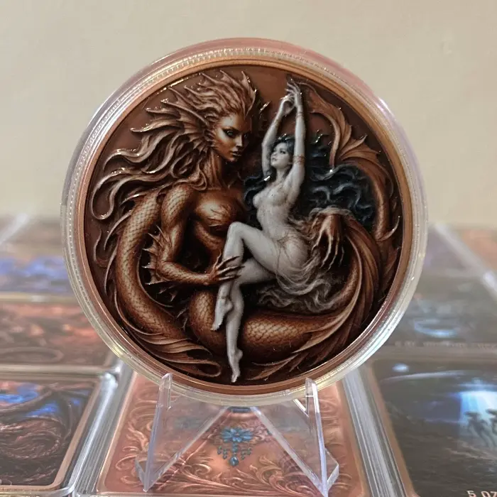 2026 Mystic Dragon Eye Series Hydra Lady 5 Oz .999 Copper Art Round In Capsule