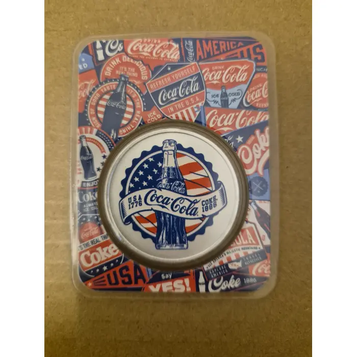 Coca-Cola 'USA' 1oz Silver Coin — Coloured