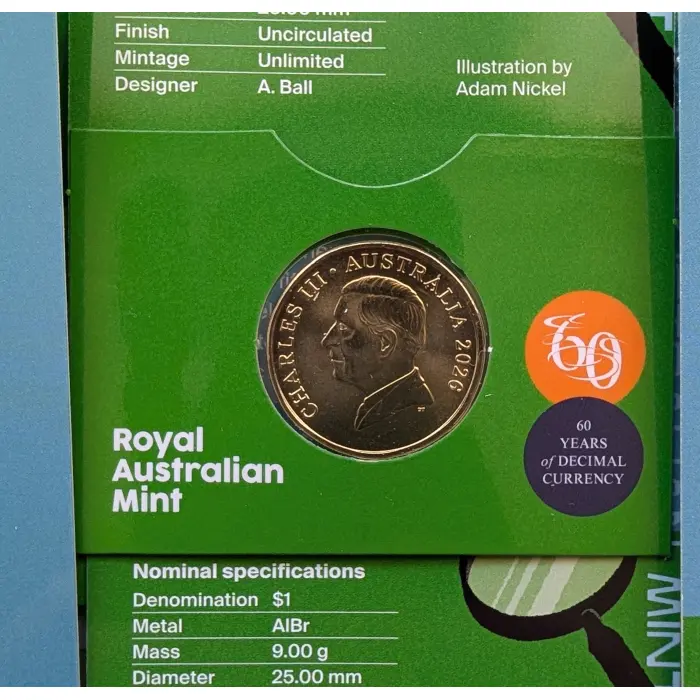 2026 $1 Blue Bell Privy Mark UNC Coin handled w Nitrile Powder Free Glove at RAM