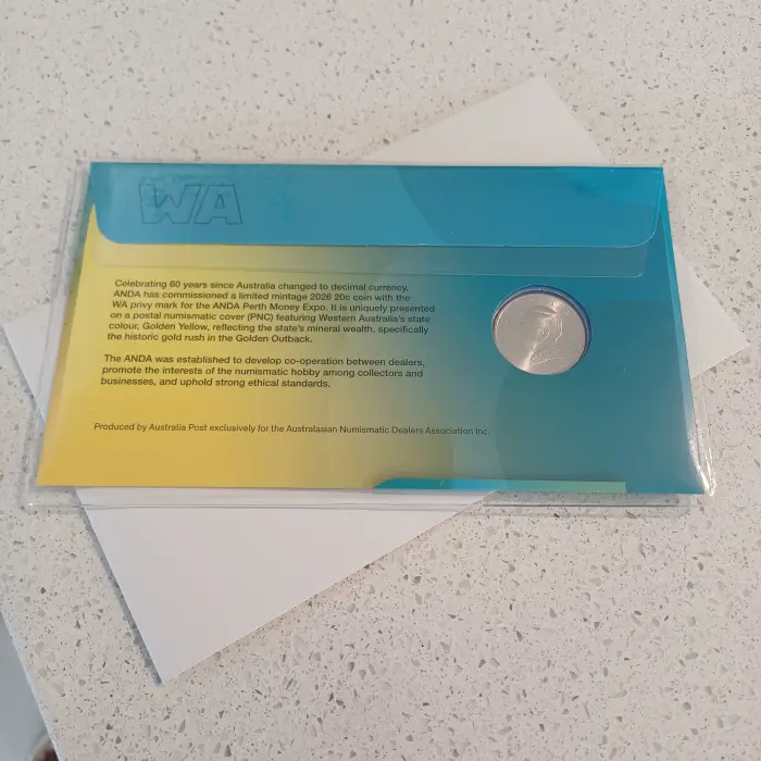 Australia PNC - 2026 ANDA Money Expo Perth Show - 20c WA Privy Mark UNC Coin