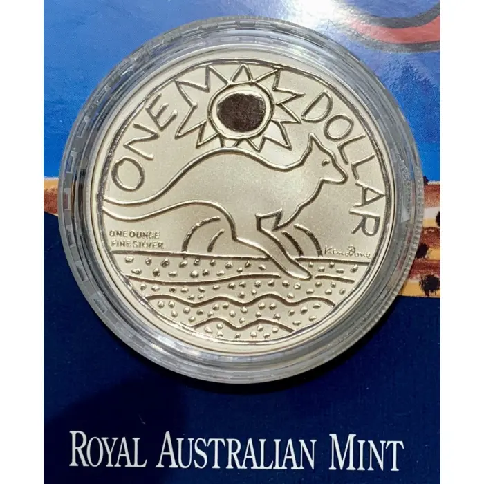 2009 $1 Silver Kangaroo Frosted Uncirculated Coin — Ken Done