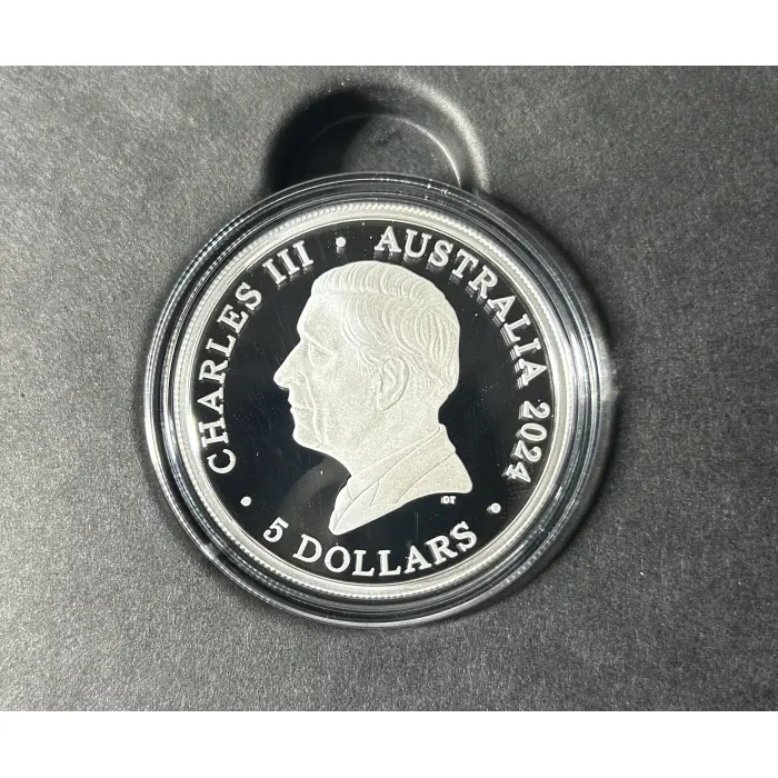 2024 $5 Paralympic Team 1oz Silver Selectively GOLD PLATED Proof RAM COA #0193