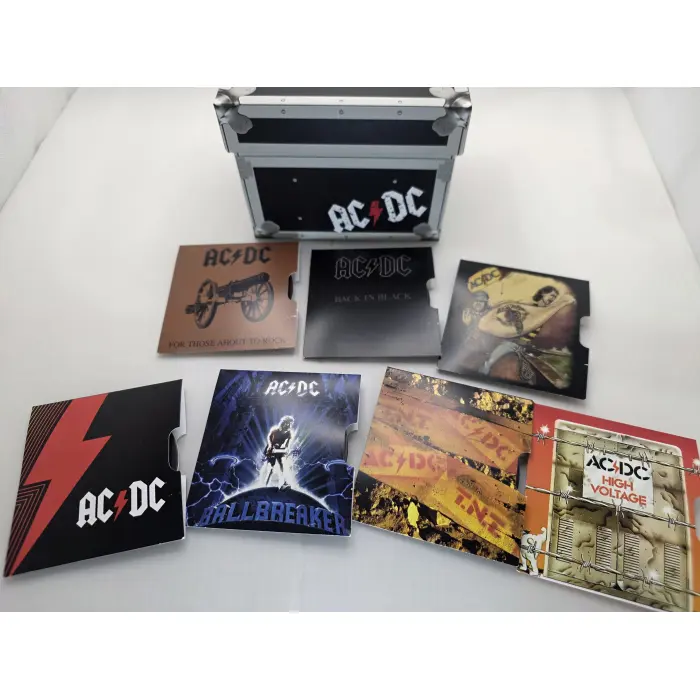 2020-2021 20c Coloured Unc. 7 Coin Boxed Set: "AC/DC - Volume 1."