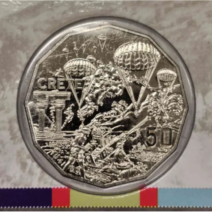 2015 Crete 50c Uncirculated Coin — Australia at War