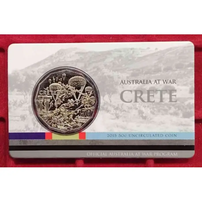 2015 Crete 50c Uncirculated Coin — Australia at War